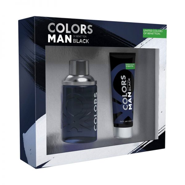 Perfume Benetton Colors Black Set para hombre