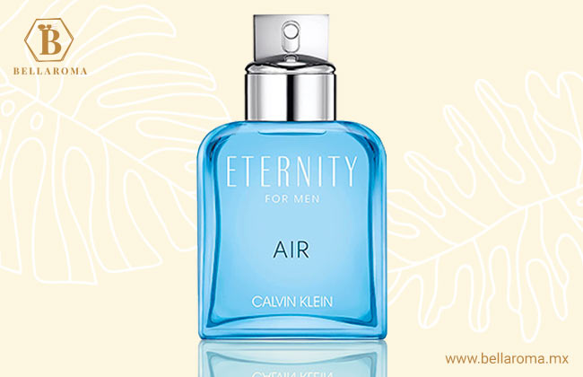 frasco del perfume para mujer calvin klein eternity air fondo tropical