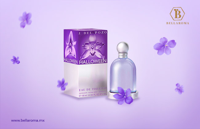 Frasco de perfume Jesús del Pozo Halloween. Perfume de violeta
