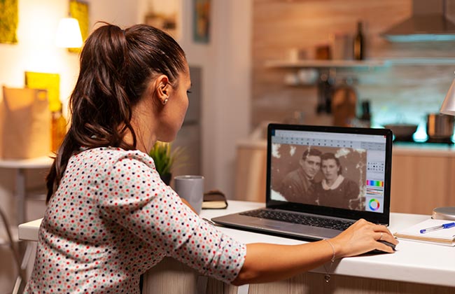 Negocio desde casa: Restaurador de fotografías 