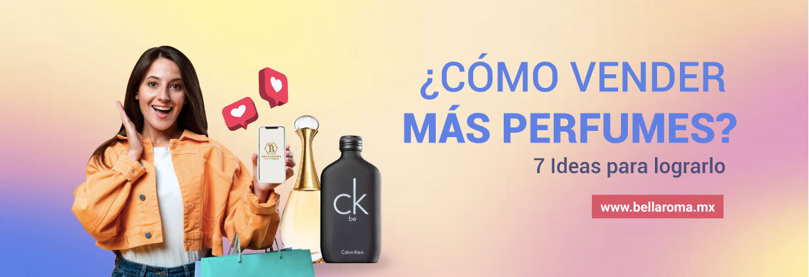 Portada de artículo con imagen de mujer sosteniendo un celular junto a frasco de perfume Calvin Klein