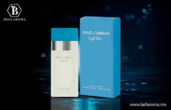 Frasco de perfume Dolce and Gabbana light blue para hombre
