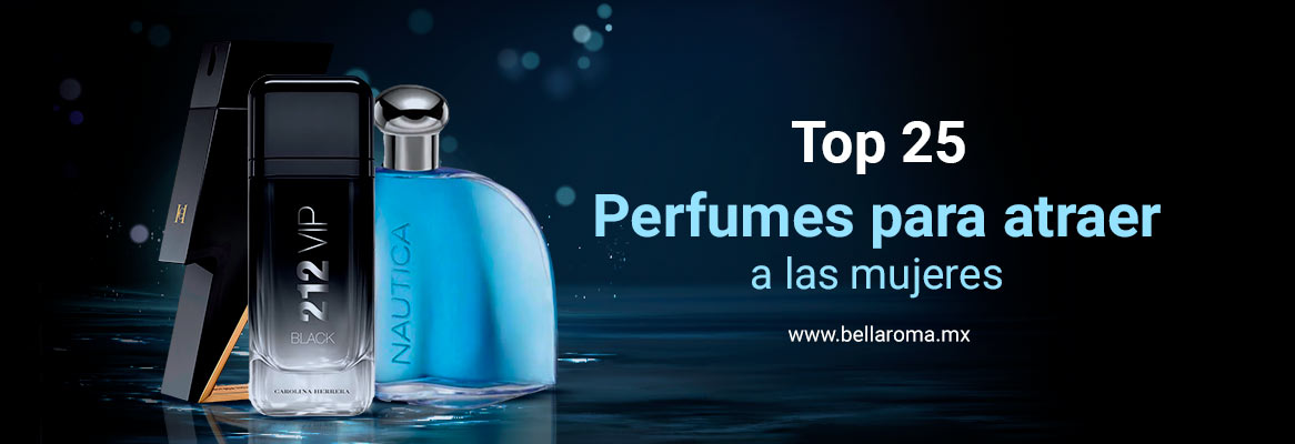 Portada de artículo perfumes para atraer a las mujeres con imagen de frascos de perfumes originales