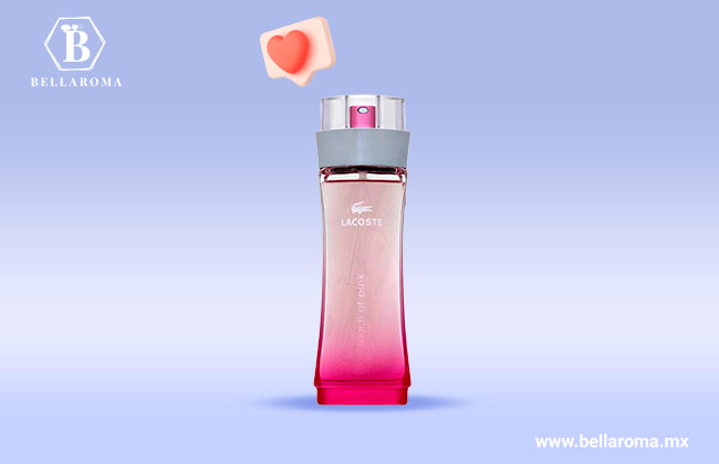 Frasco rosado del perfume Touch of Pink