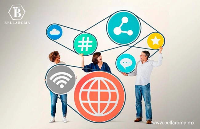 Representación visual de las redes sociales