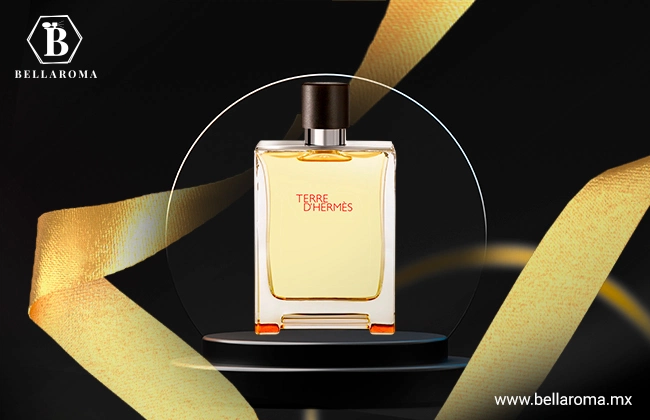 Botella de perfume de hombre elegante Terre d’Hermes de Hermes