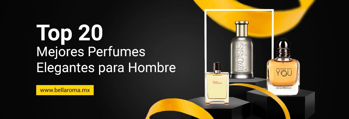 3 botellas de perfume en exhibición al público