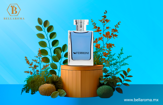 Frasco de perfume masculino para primavera