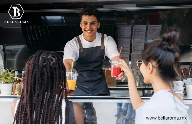 Emprendedor en su foodtruck