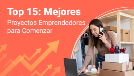 Persona trabajando en su negocio