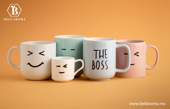 Distintas tazas con diseños personalizados