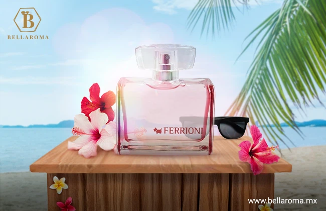 Frasco de fragancia de perfume