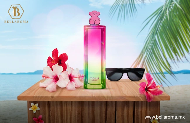 Frasco de perfume para el verano de mujer