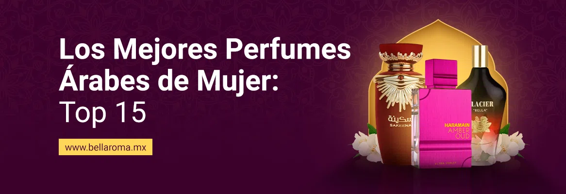 Frascos de los mejores perfumes árabes para mujer