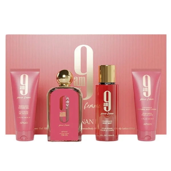 Set Afnan 9AM Pour Femme 4 Piezas para Mujer