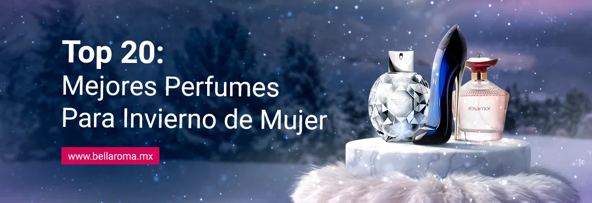 Varios perfumes femeninos para usar durante el invierno