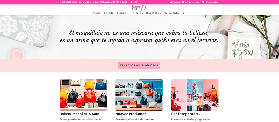 Tienda en línea Bamboo Cosméticos