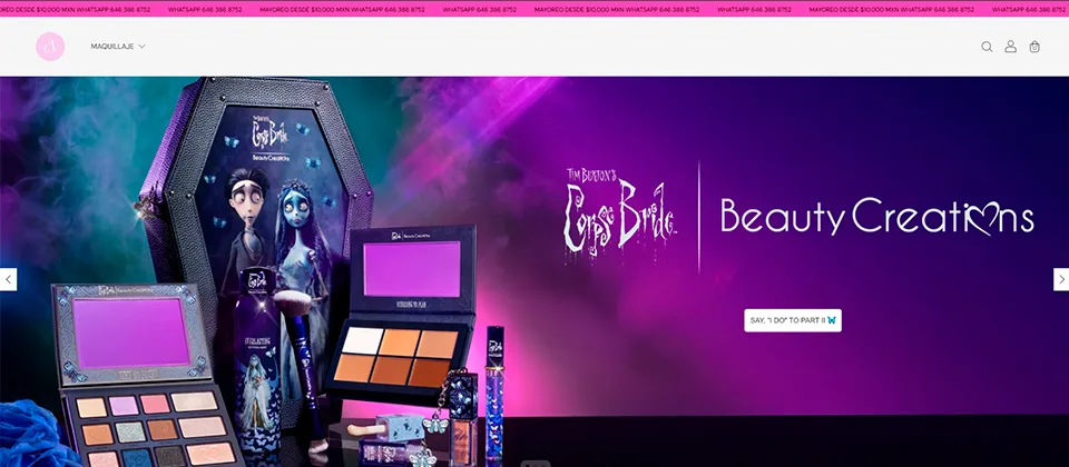 Tienda online de Cosméticos con Amor con la colección especial Beauty Creations